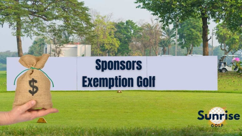 Sponsors Exemption Golf