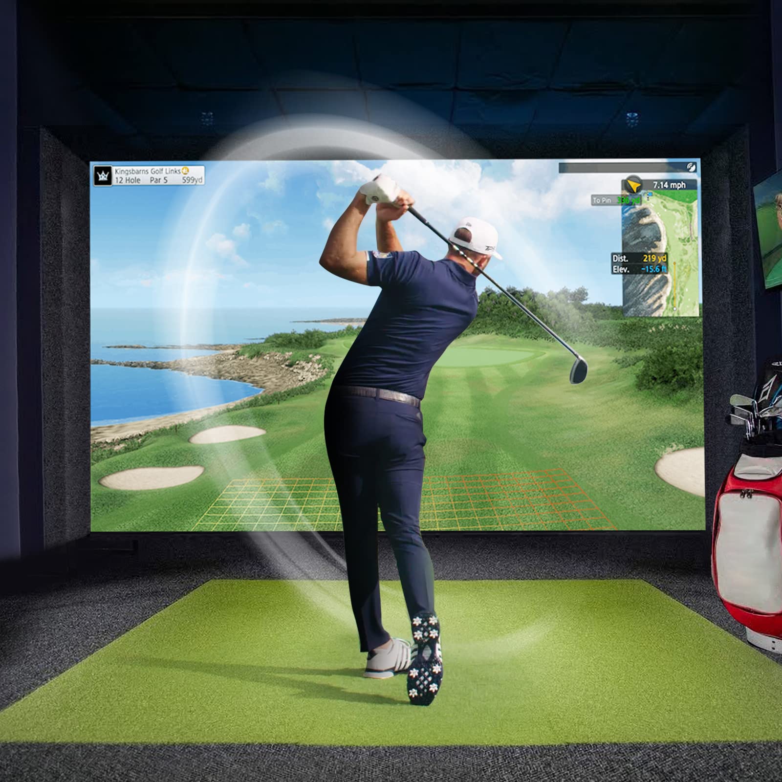 NATBEESY Golf Simulator Impact Screen