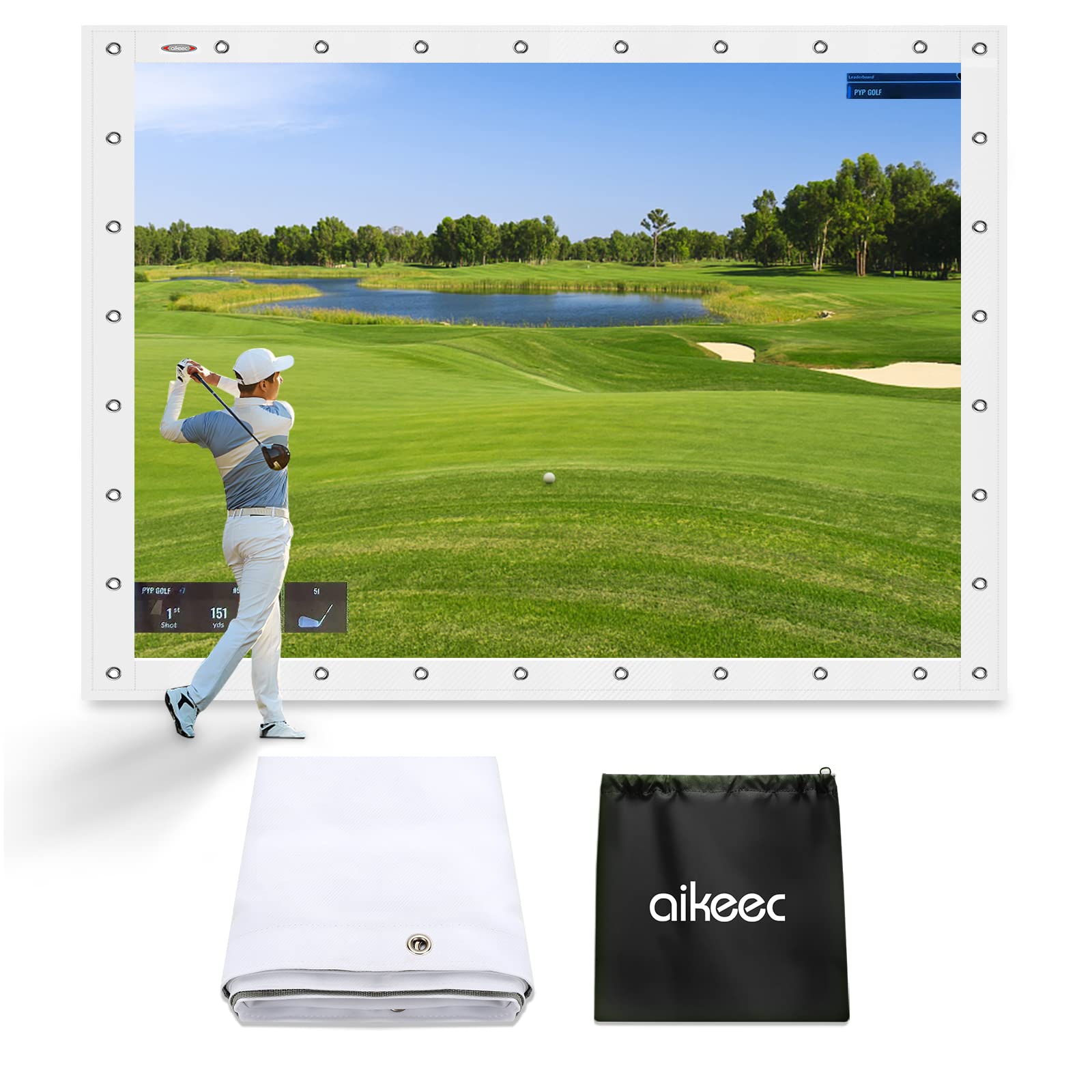 Aikeec Golf Simulator Impact Screen